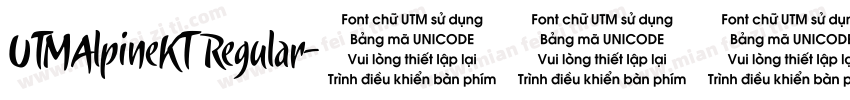 UTMAlpineKT Regular字体转换